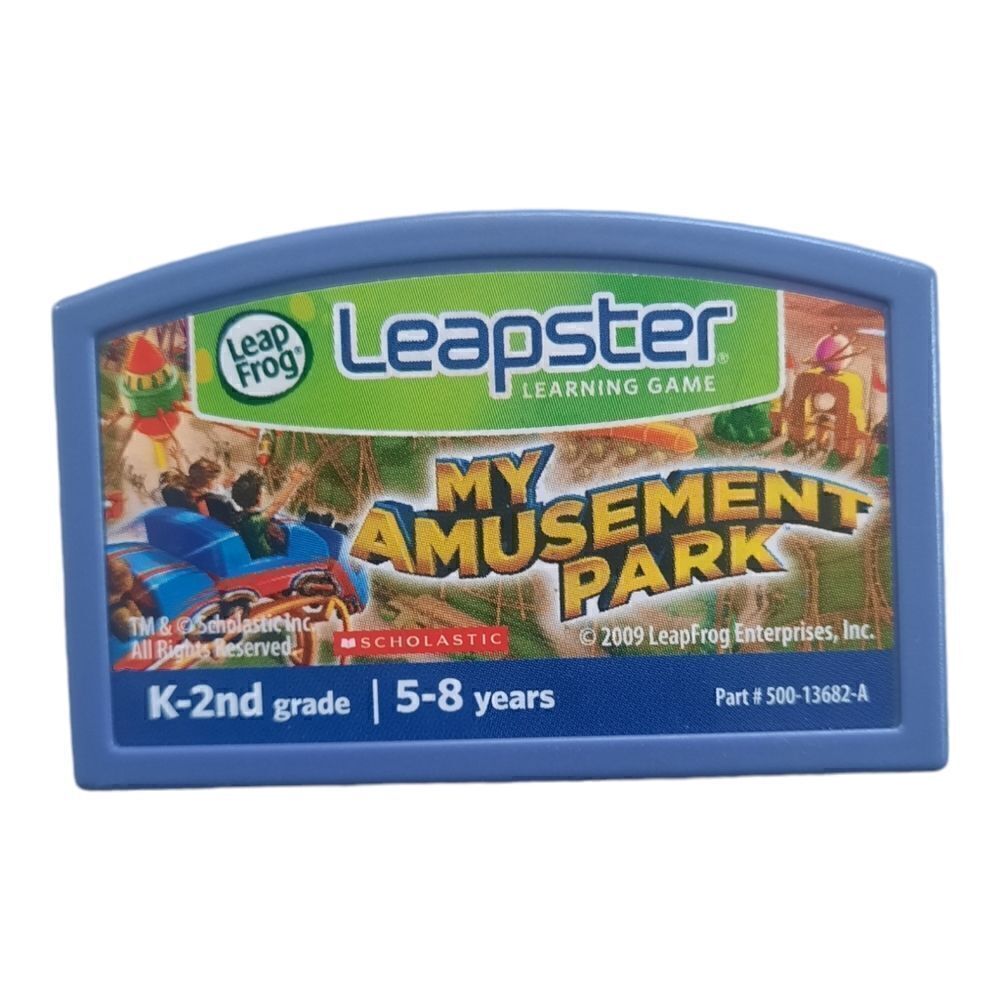 My Amusement Park Leapster learning game cartridge only Leap Frog Scholastic